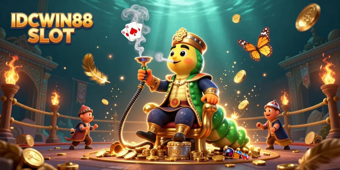 Experience the excitement of IDCWIN88 SLOT with vibrant visuals of a playful casino atmosphere.