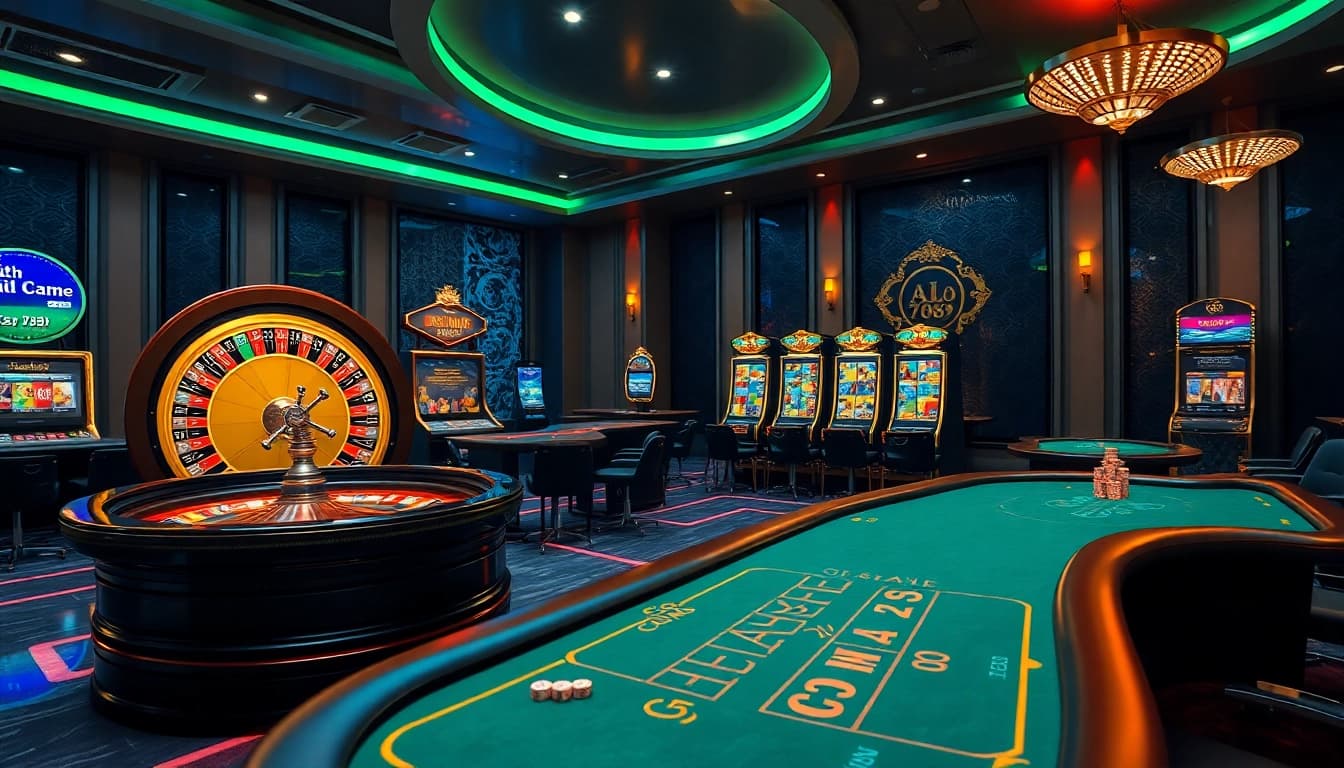Experience thrilling gameplay at alo 789 with engaging slot machines and roulette tables.