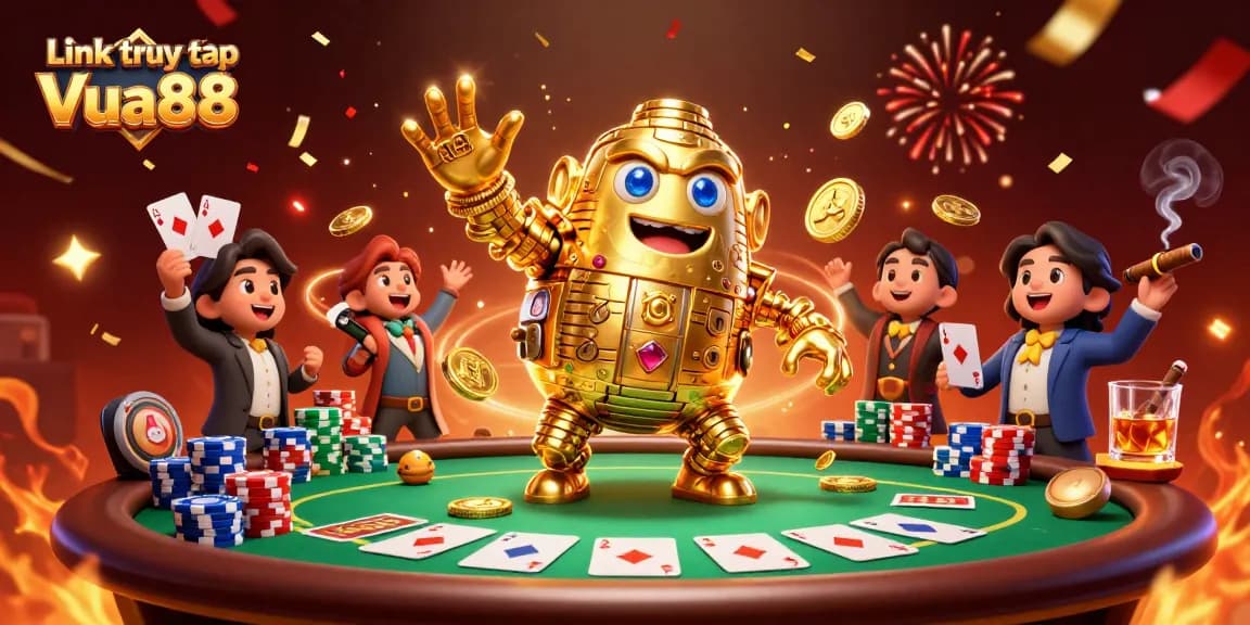 Spin and win with Link truy cập Vua88 in this vibrant casino scene filled with excitement and strategy.