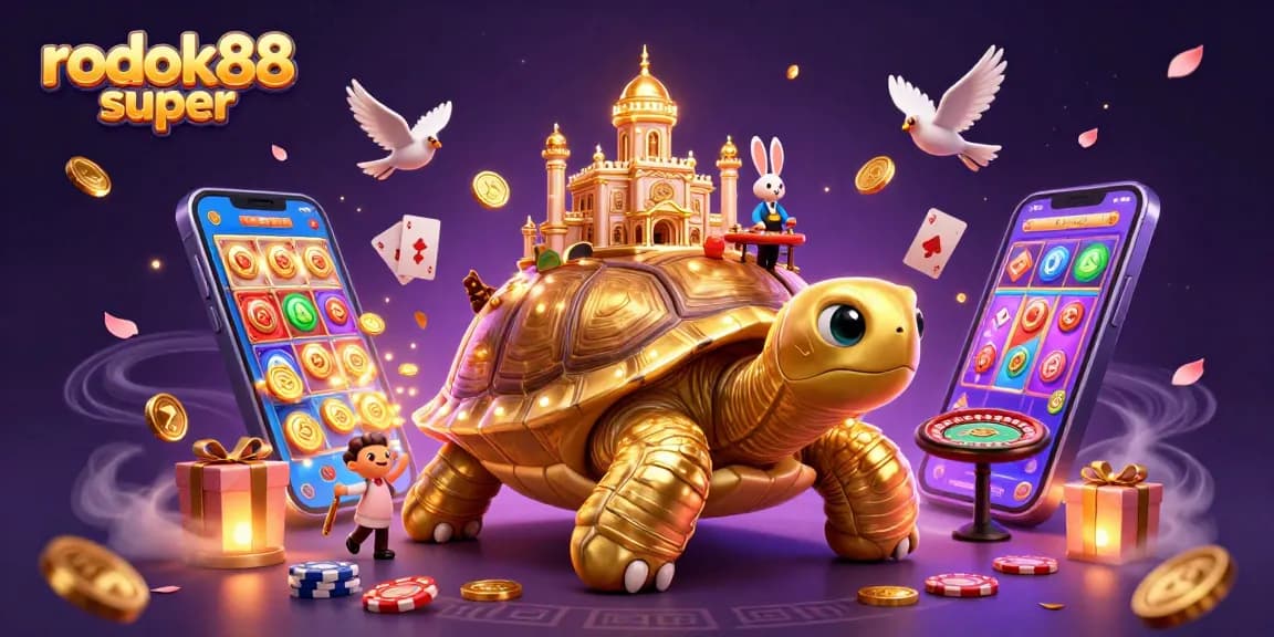 Experience thrilling gameplay with rokok88 super at its vibrant, illuminated casino scene.