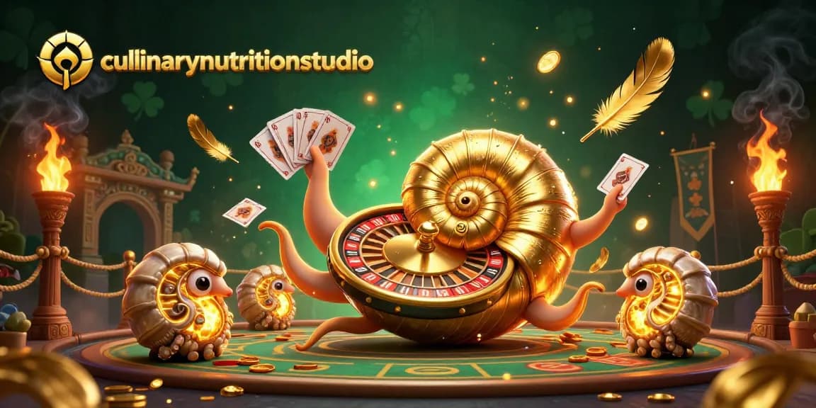 Experience the thrill at culinarynutritionstudio with an engaging slot scene featuring a giant nautilus roulette wheel.