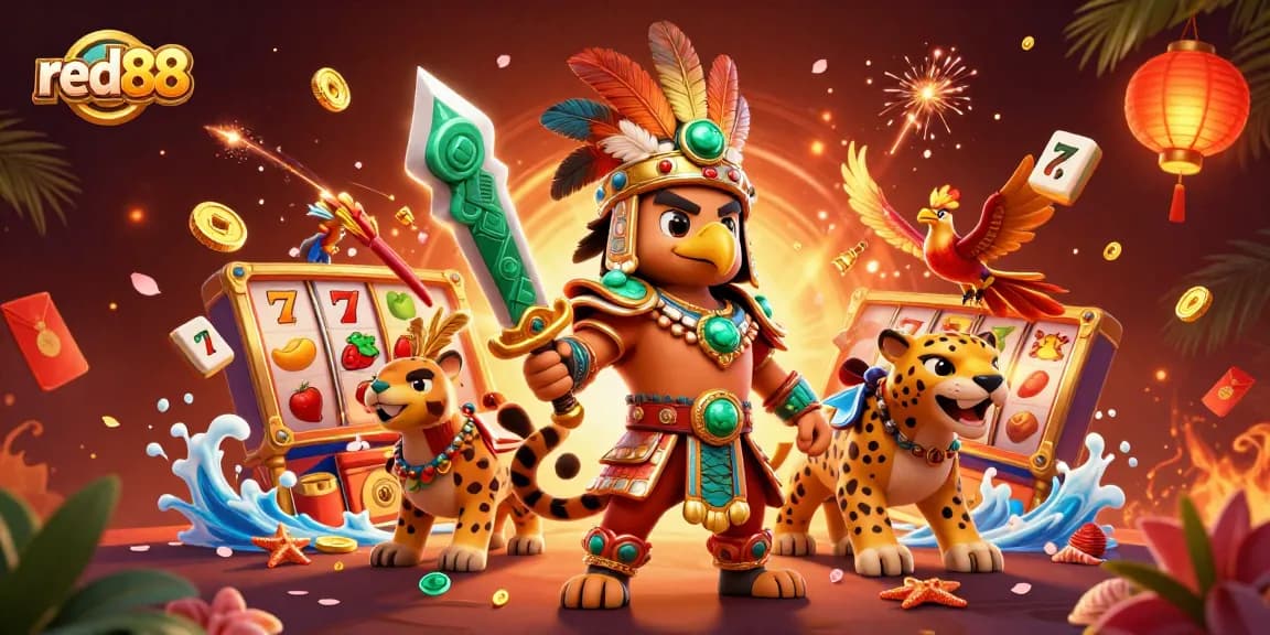Engage in thrilling slot games at red88 with exciting characters and dynamic visuals.