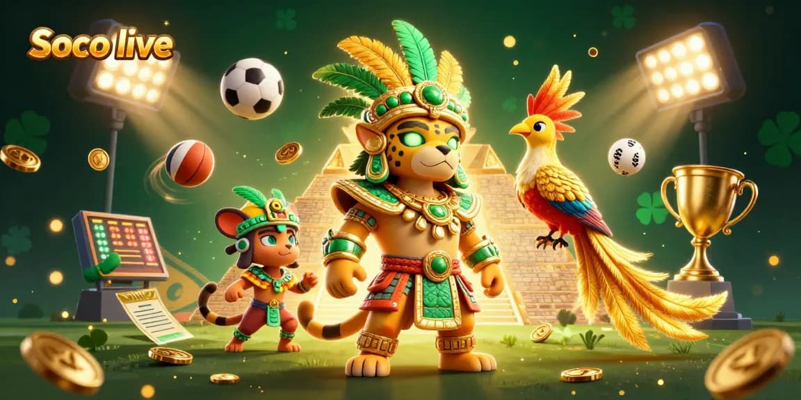 Soco live enhances your gaming experience with vibrant sports action in a dynamic scene.