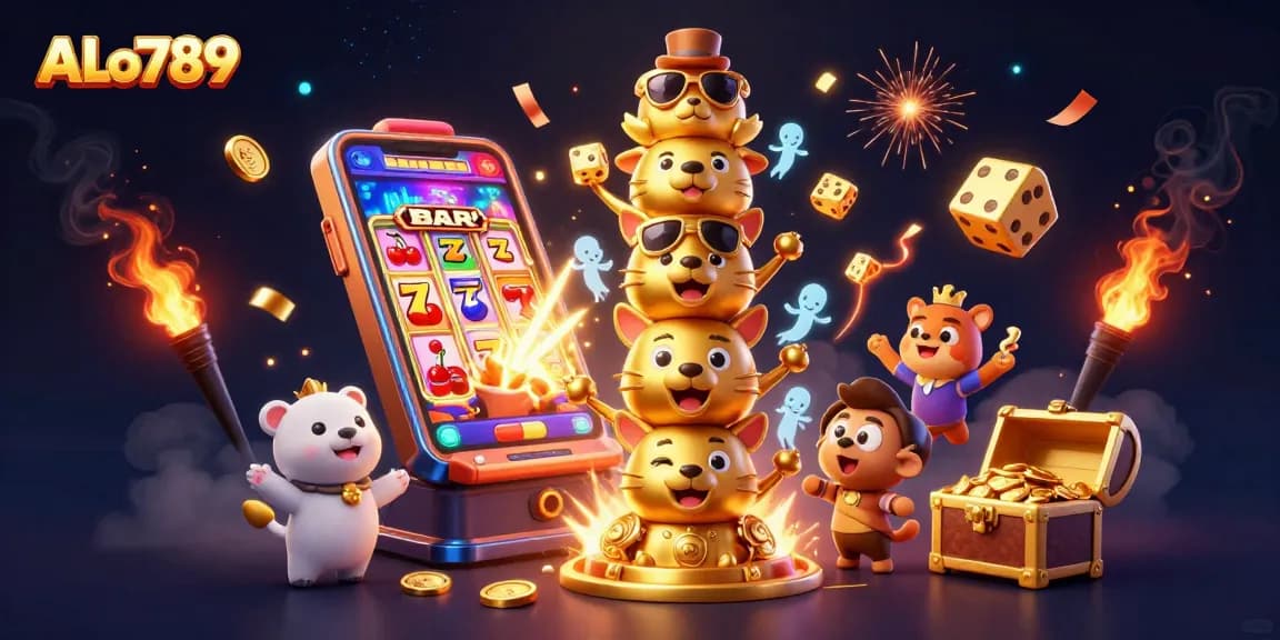 Win exciting jackpots at ALo789 with vibrant casino elements and dynamic gameplay.