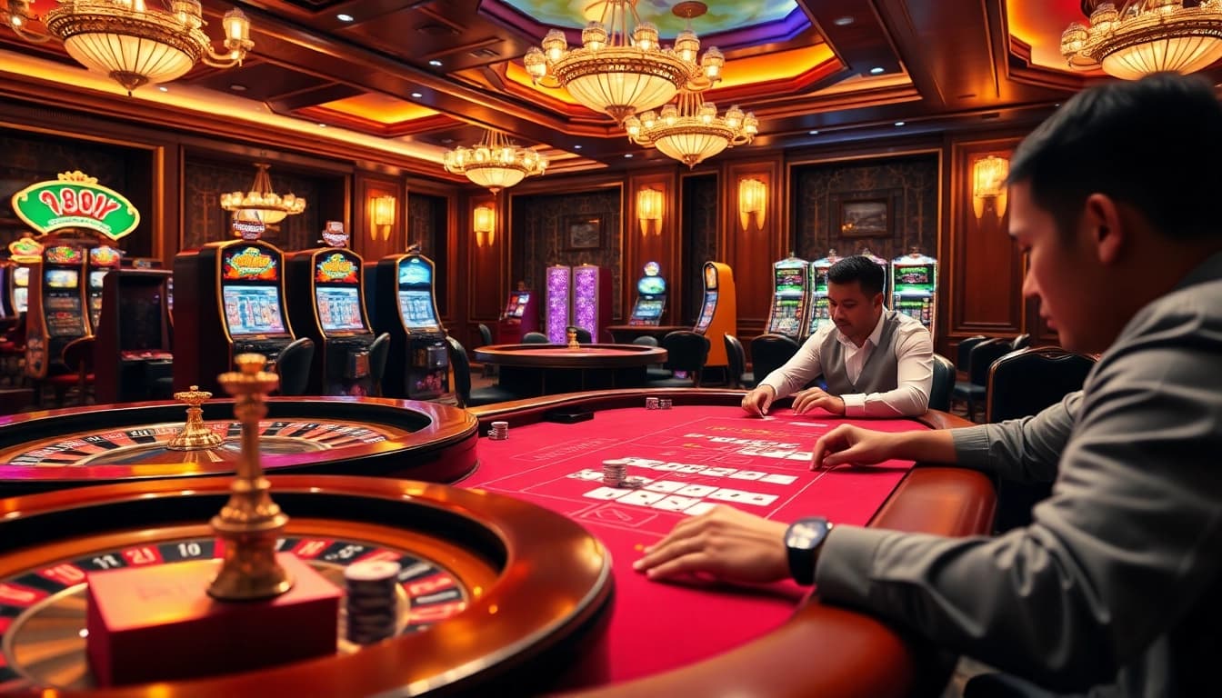 Experience the thrilling poker game at 8kbet, highlighting high-stakes tension and excitement.