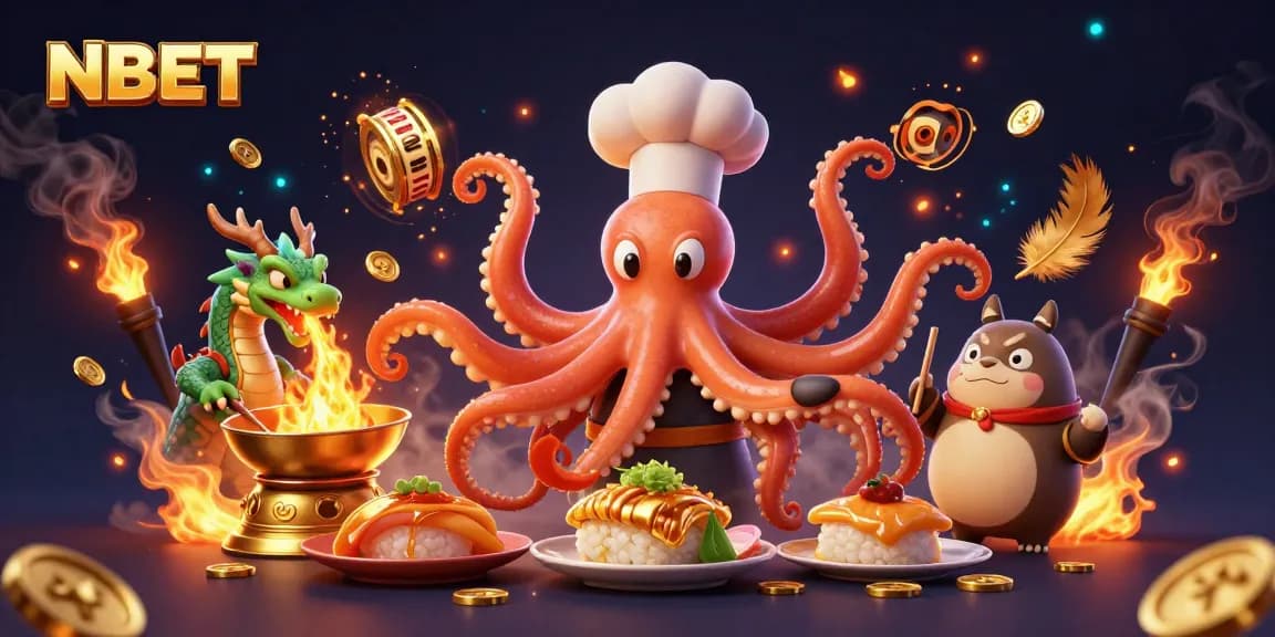 Spin golden slot reels with NBET's vibrant 3D casino art featuring unique characters.