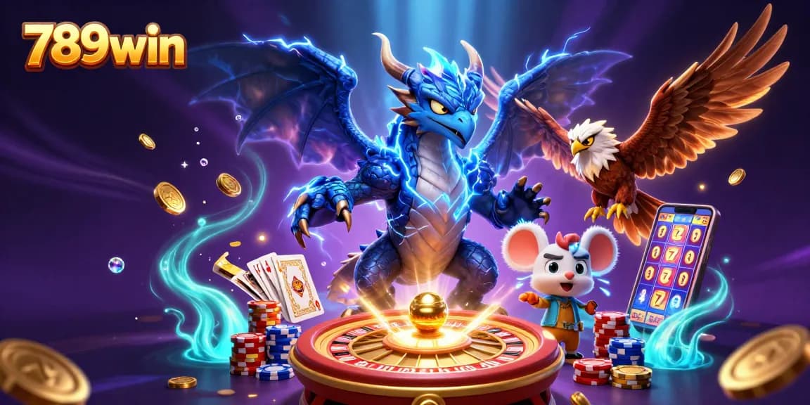 Engage with thrilling gameplay visuals at 789win featuring dynamic casino elements and colorful characters.