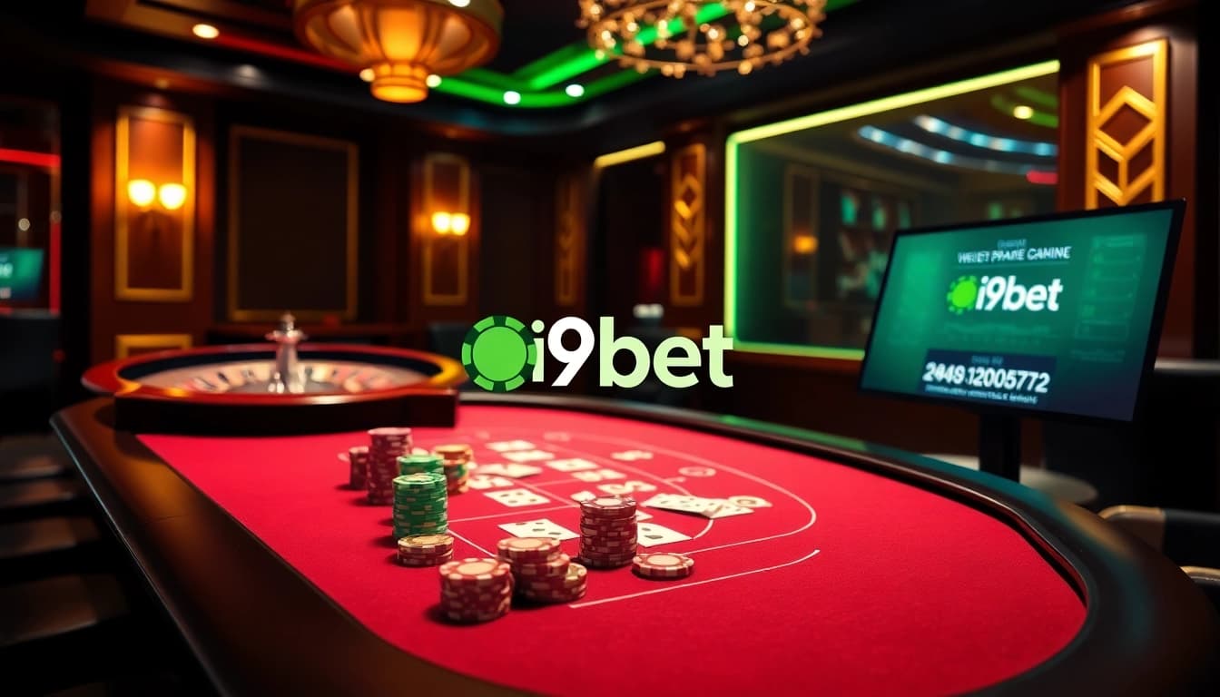 Players enjoying a high-stakes game at i9bet's luxurious online casino interface.