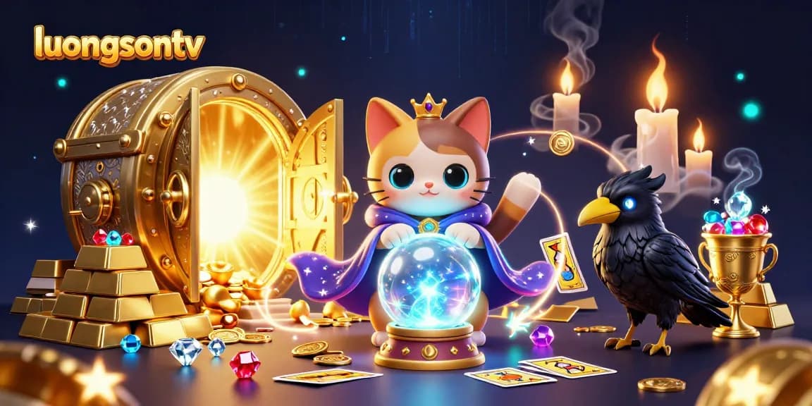 Experience the thrill of gambling with luongsontv featuring vibrant casino characters and dazzling treasures.