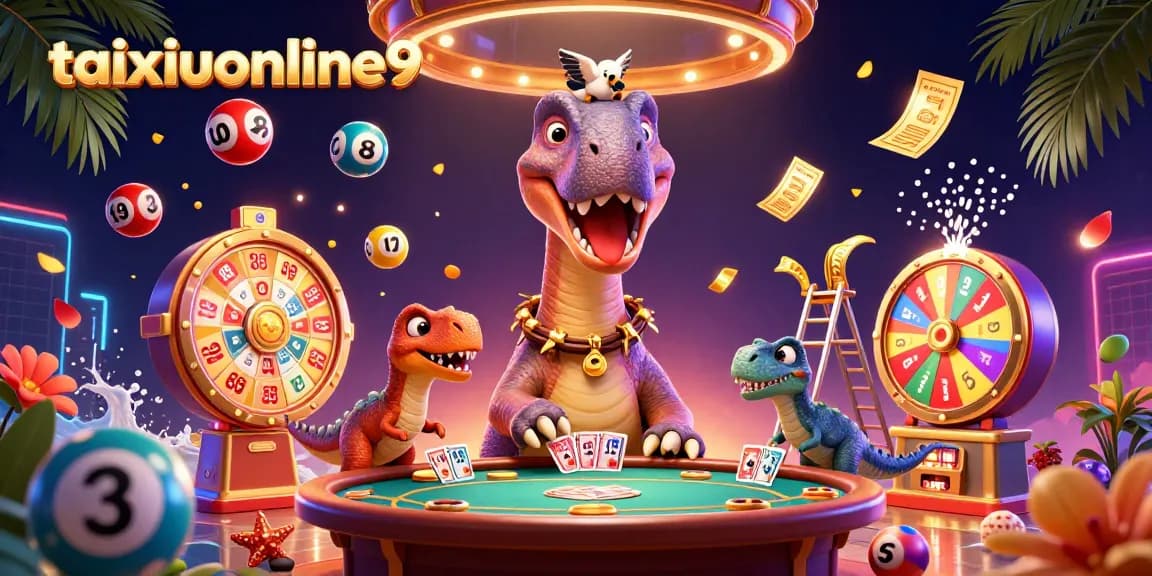 Engage with taixiuonline9 and discover thrilling casino adventures featuring vibrant characters in a dynamic scene.