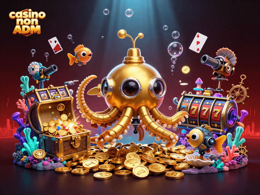 Gioca con casino non ADM in un'illustrazione 3D ricca di simboli e dettagli affascinanti.