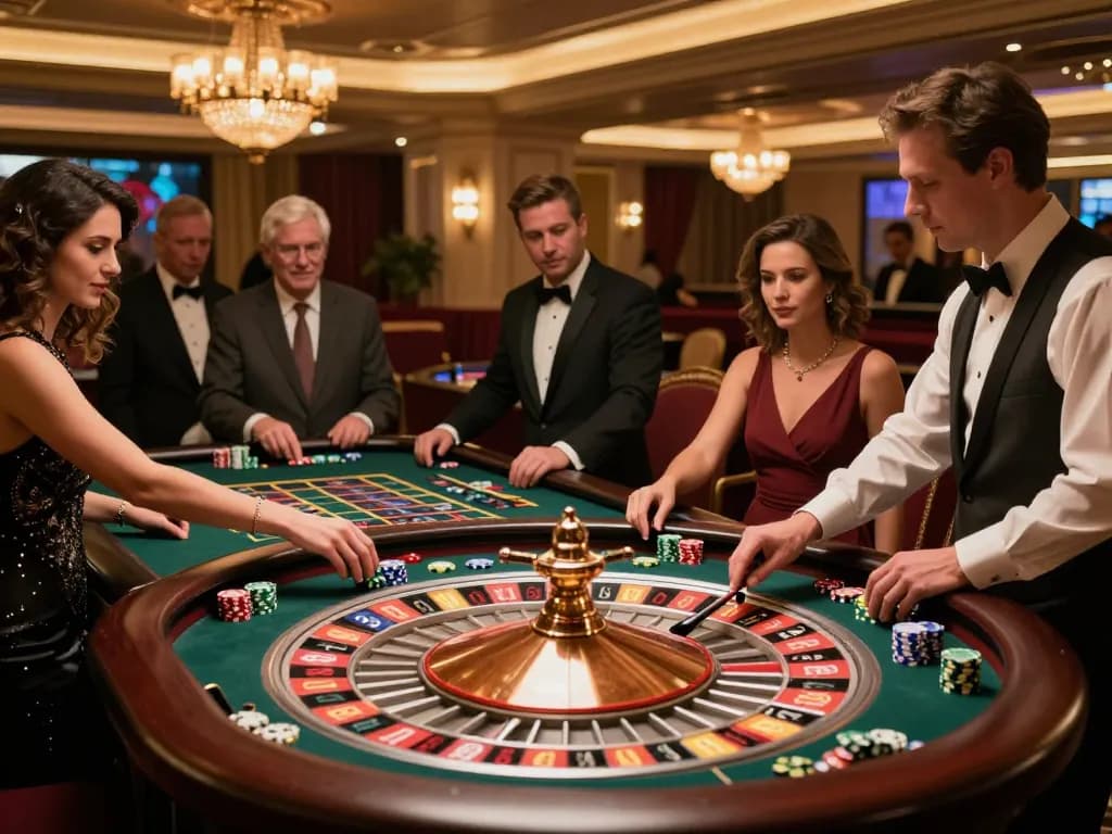 Players enjoying a thrilling roulette game at sc88, showcasing strategic betting and excitement.