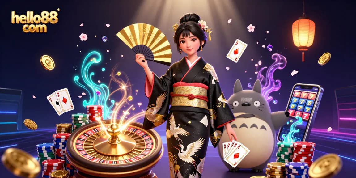 Experience the excitement of hello88 com with vibrant casino elements and unique characters.