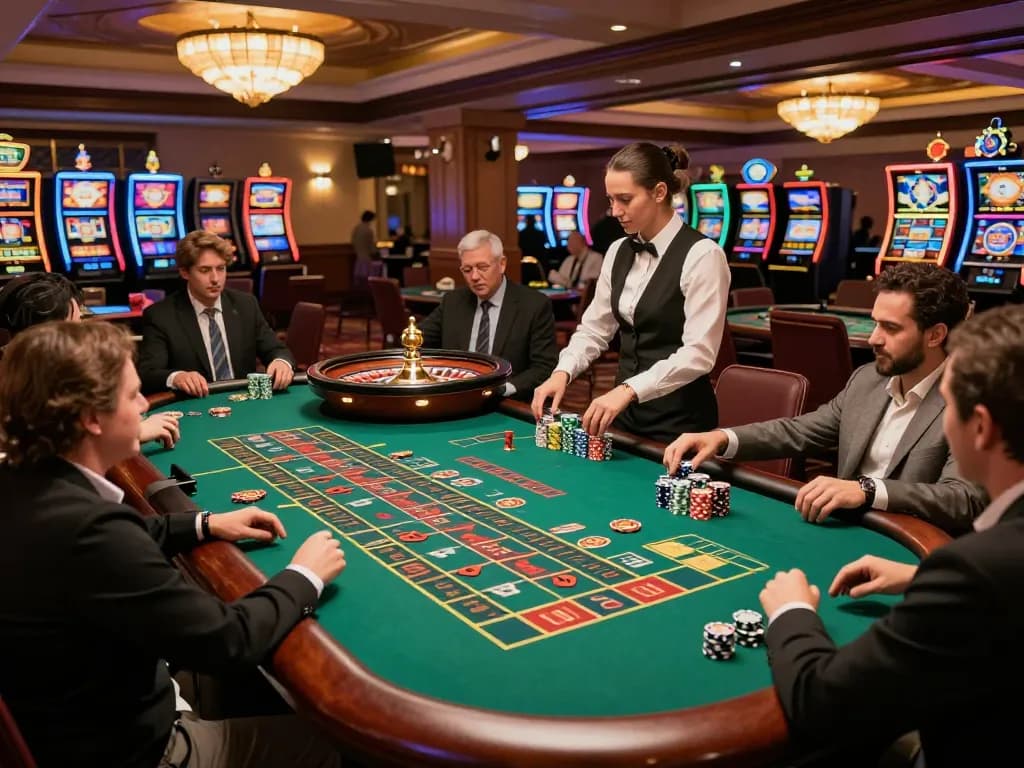 Experience the excitement at the fly88 roulette table with players engaged in strategic betting