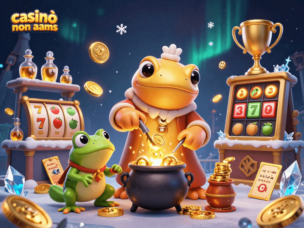 Gioca nei casinò online non aams mentre un alchimista trasmuta metalli in monete d'oro.