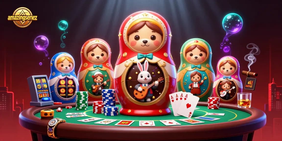 Play amazingseriez slots with vibrant scenes featuring animated characters and engaging casino elements