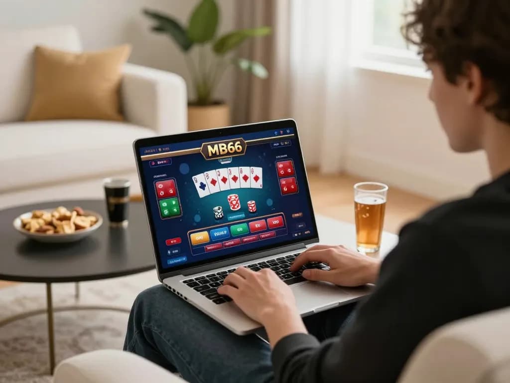 Experience thrilling online gameplay with mb66-t on a stylish home setup