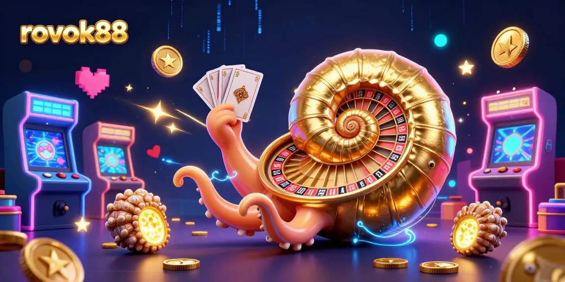 Experience the excitement of rokok88 with vibrant 3D casino elements showcasing dynamic gaming action.