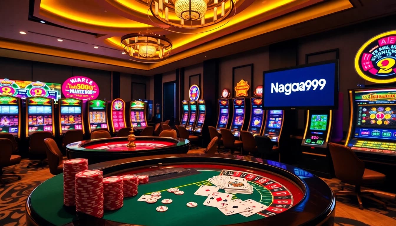 Naga99 players engaging at an elegant roulette table in a luxurious casino environment.