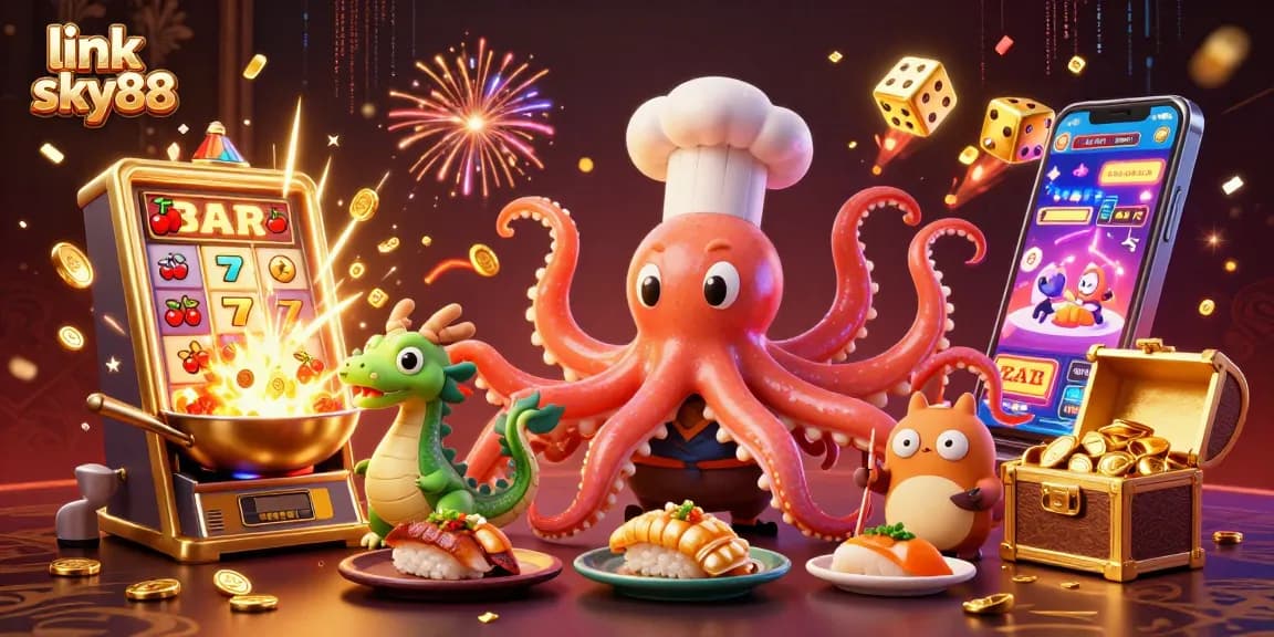 Experience the excitement at link sky88 with colorful casino action and vibrant 3D characters.