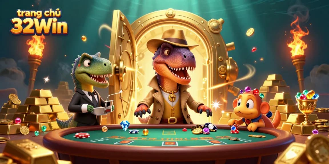 Discover thrilling action at trang chủ 32Win with a velociraptor card counter at the blackjack table.