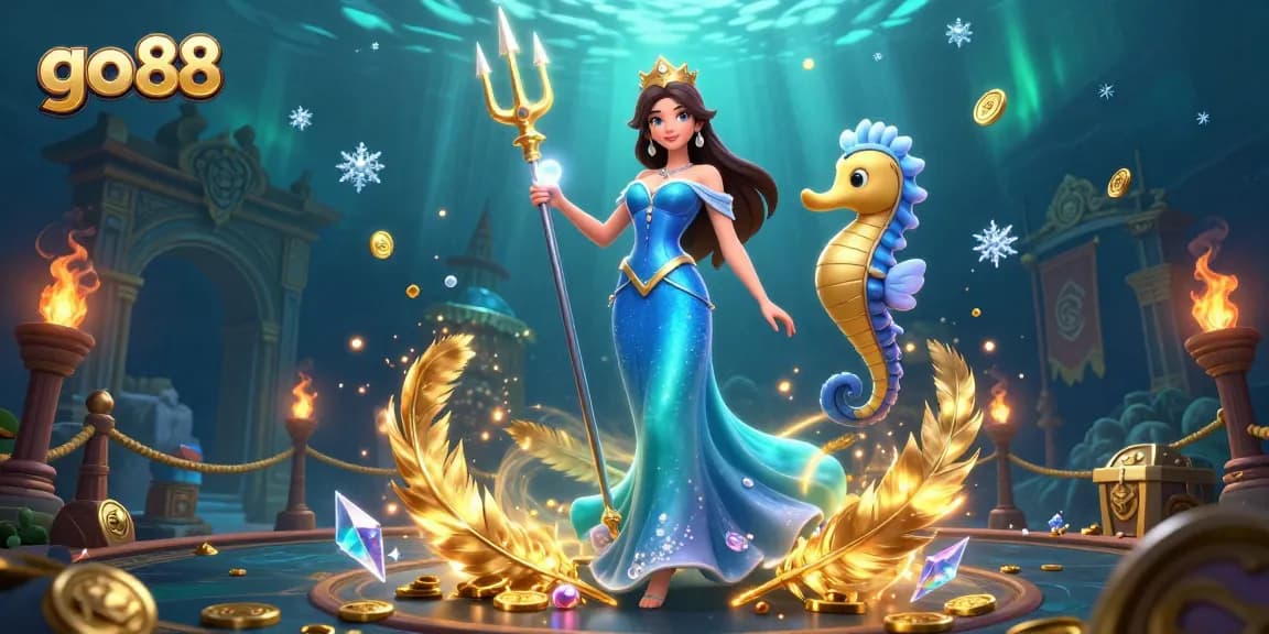 Engage in the exciting world of go 88 with a captivating underwater treasure hunt illustration.