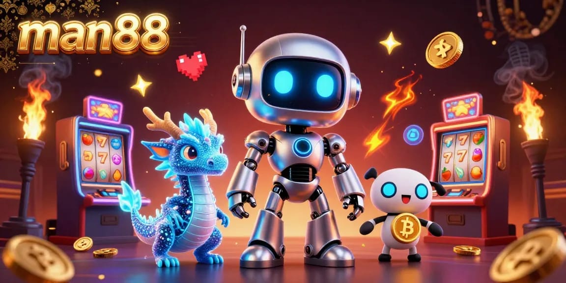 Experience thrilling gameplay at man88 with colorful slot reels and vibrant gaming elements