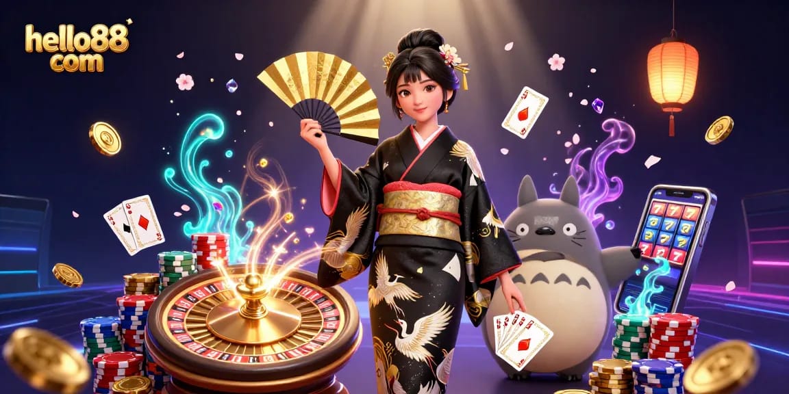 Experience the excitement of hello88 com with vibrant casino elements and unique characters.