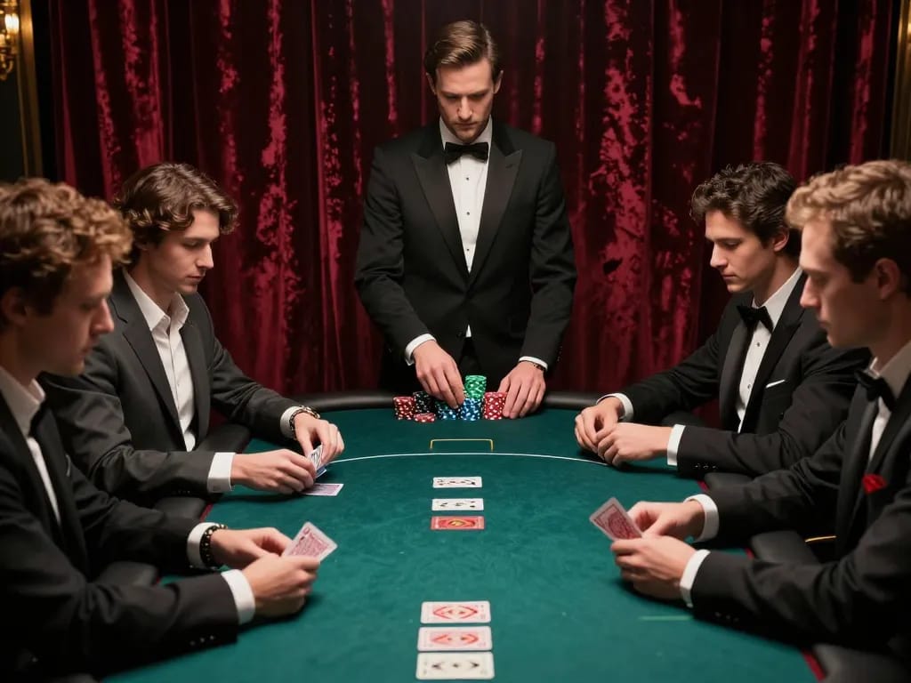 Experience thrilling poker action on kp88.com with players engaged in intense gameplay and strategic decision-making.