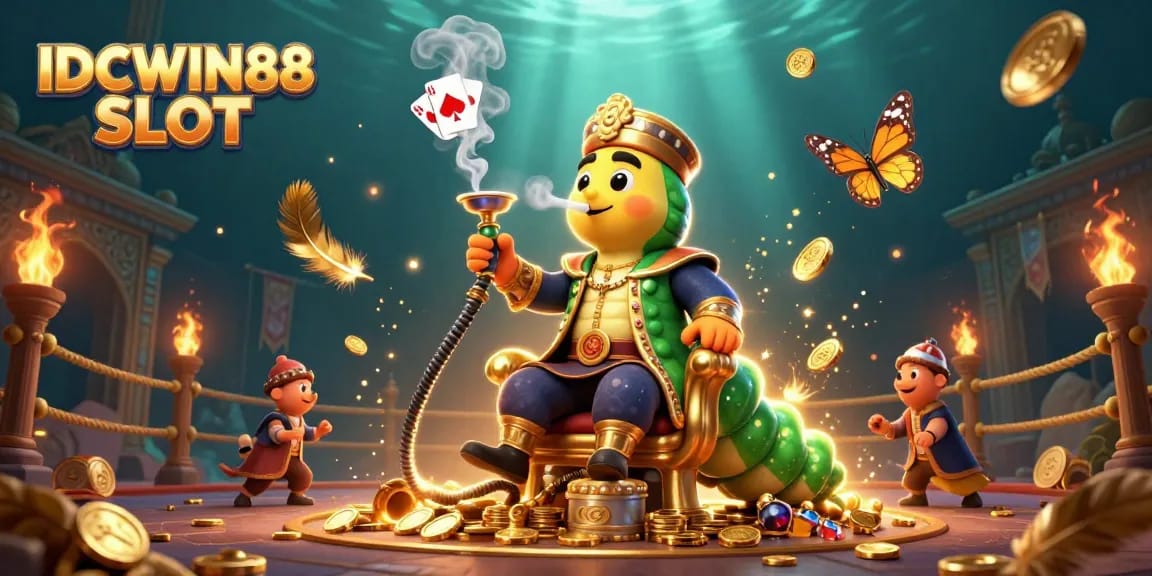 Experience the excitement of IDCWIN88 SLOT with vibrant visuals of a playful casino atmosphere.