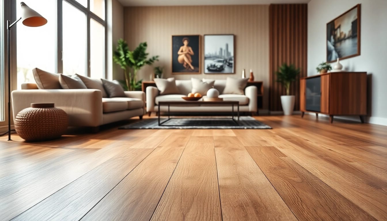 Enhance your space with luxurious flooring near me in a cozy living room setting.