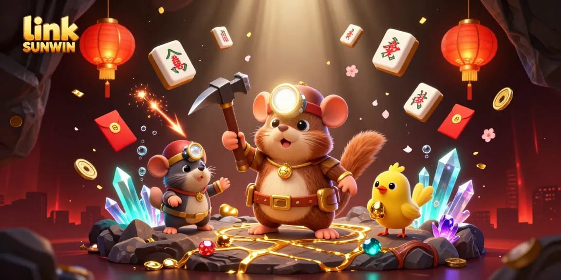 Experience thrilling gameplay with link SUNWIN among treasure hunters and glowing gems.