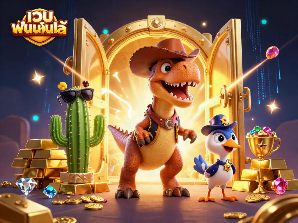 หมุนวงล้อกับเกมส์เจ้า T-Rex ที่เว็บ พนันออนไลน์ อันน่าตื่นเต้น
