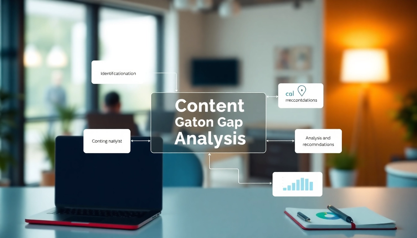 Visual representation of a Content Gap Analysis, outlining key steps and strategies effectively.