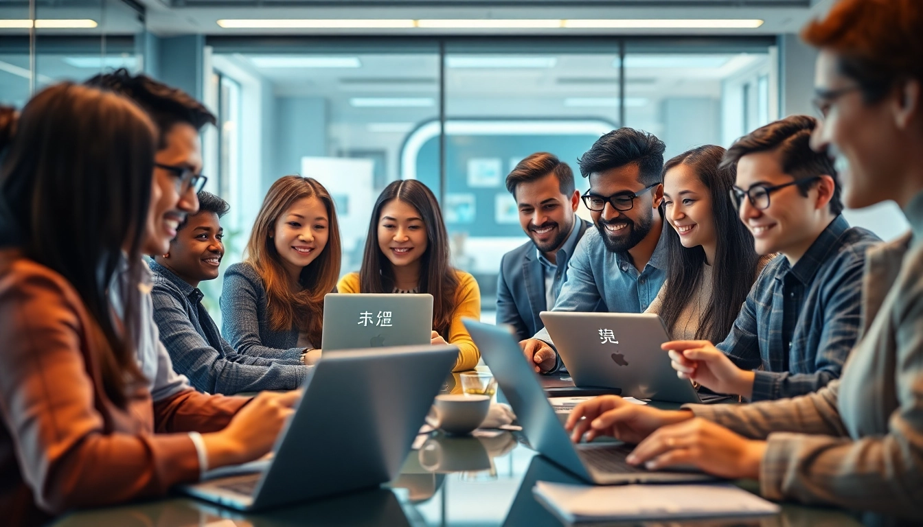 Collaborative workspace featuring advanced 有道翻译 technology for translation tasks.
