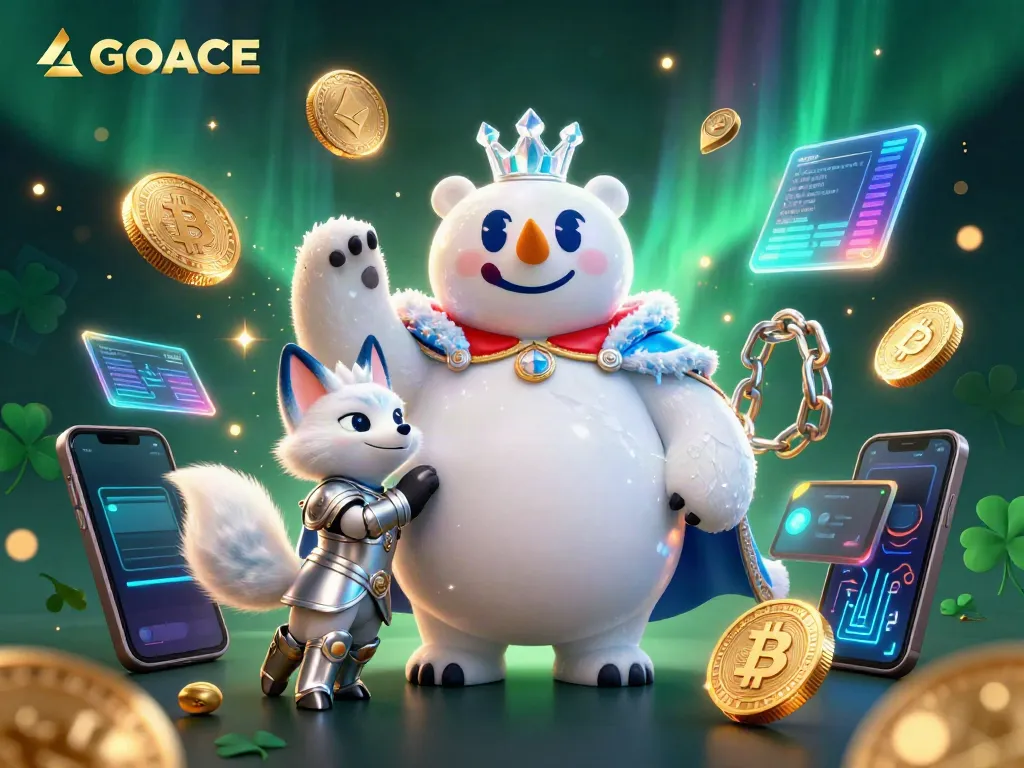 LGOACE brings excitement with new games and crypto elements glowing around the ice king and fox
