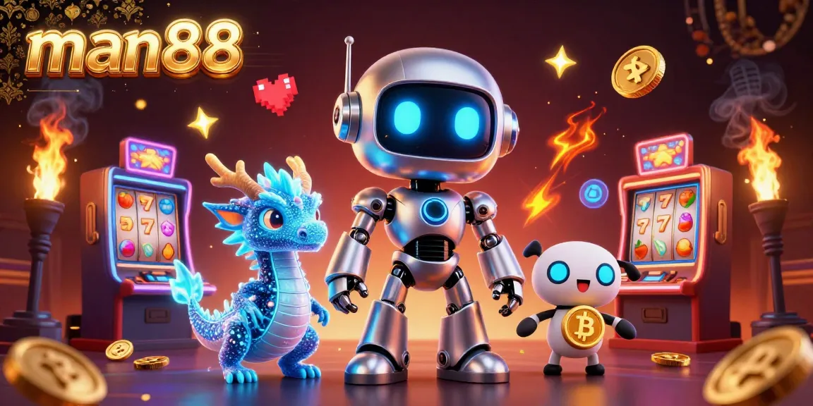 Experience thrilling gameplay at man88 with colorful slot reels and vibrant gaming elements