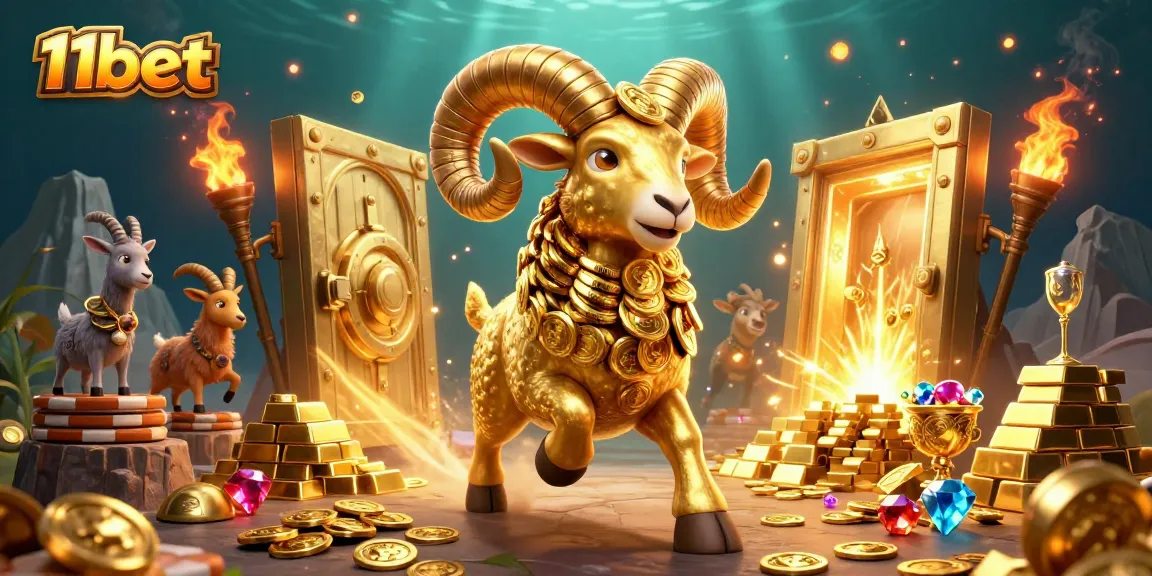 Experience thrilling gaming adventures with 11bet, featuring golden treasures and dynamic casino elements.