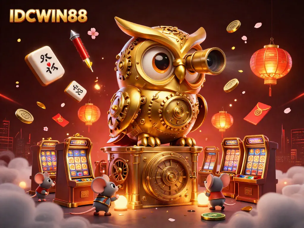 Experience thrilling fun at IDCWIN88 with an enchanting 3D casino world, featuring vibrant game elements.