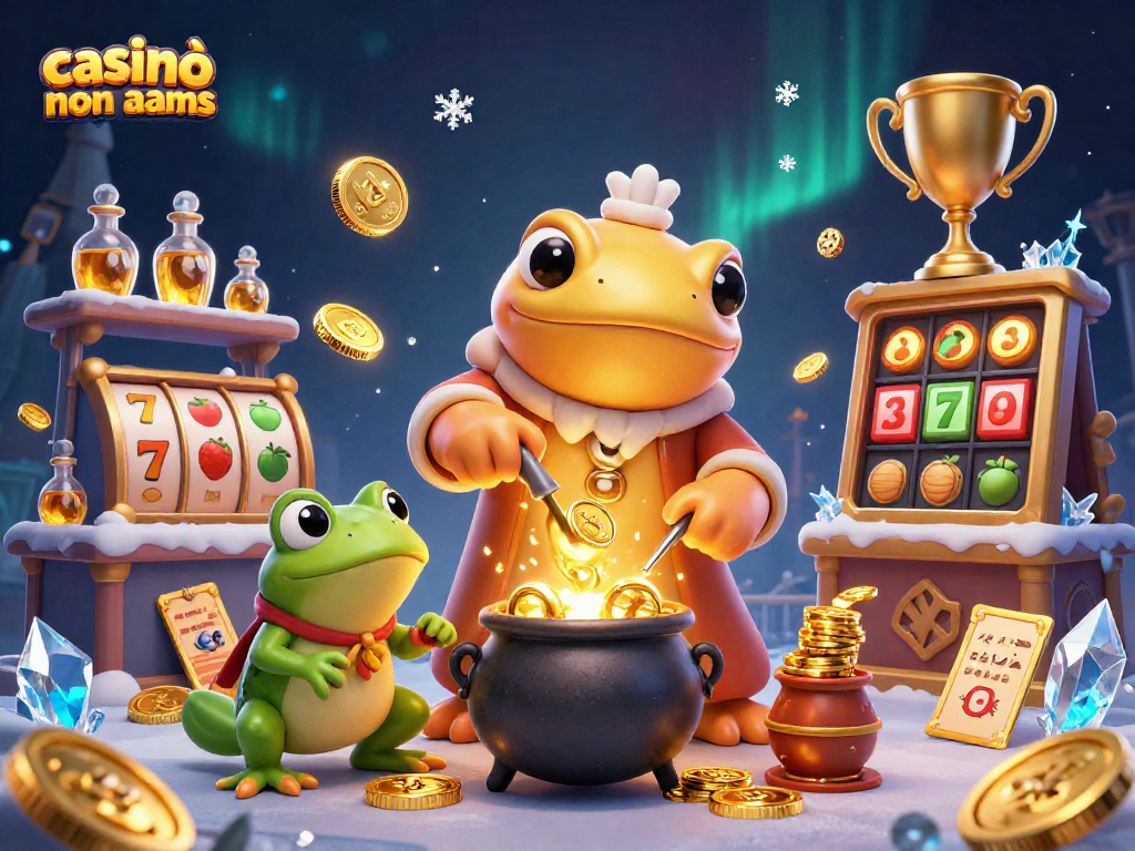 Gioca nei casinò online non aams mentre un alchimista trasmuta metalli in monete d'oro.