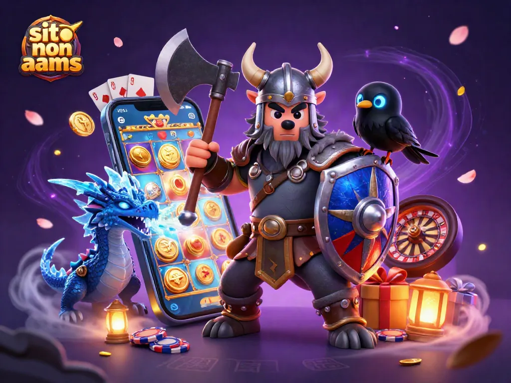 Affronta l'avventura nei siti non AAMS con un lupo vichingo e un drago in un mondo di giochi d'azzardo.