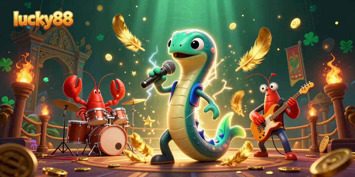 Engage with the lucky88 slot experience featuring dynamic underwater characters in a casino setting.