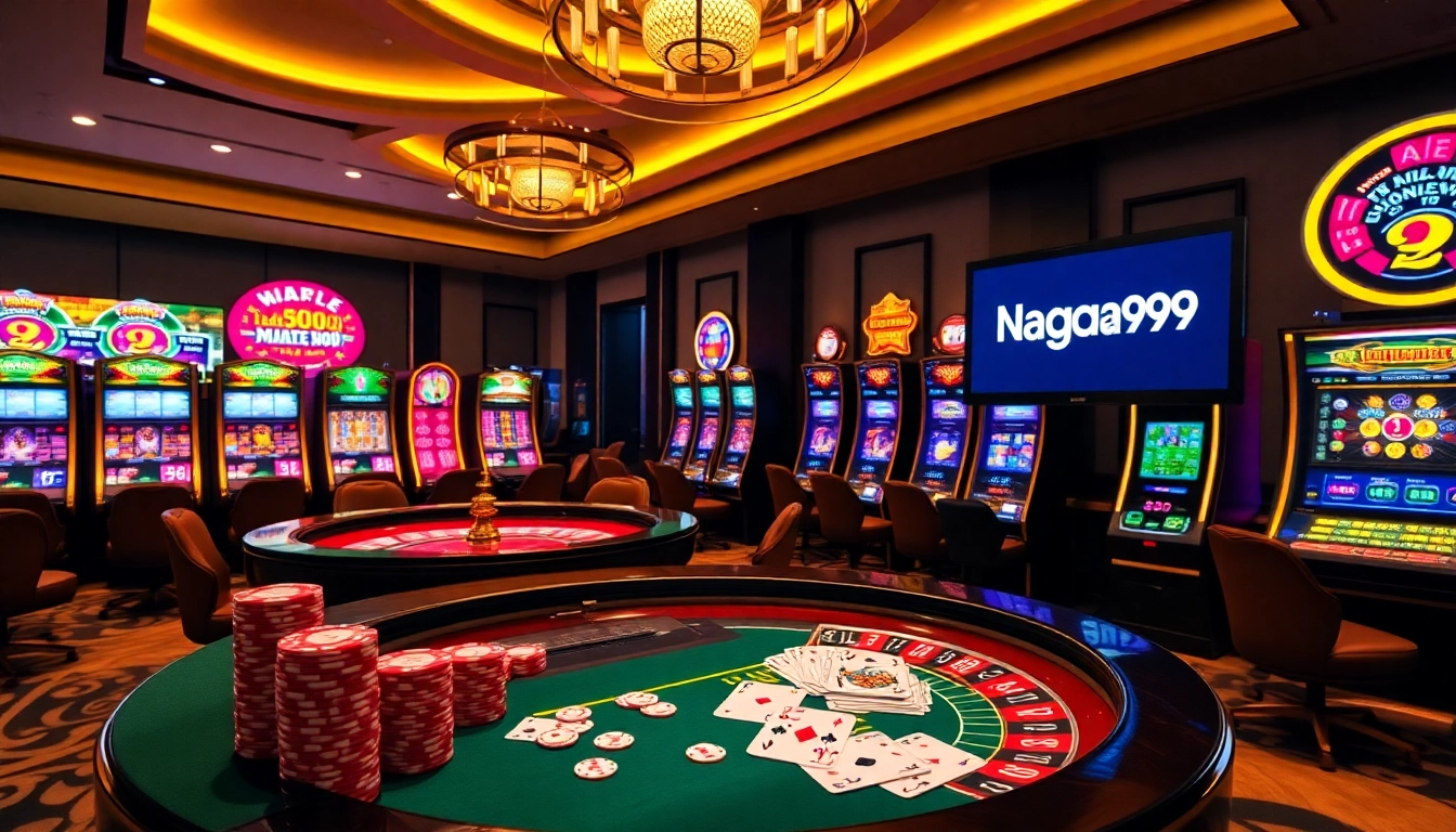 Naga99 players engaging at an elegant roulette table in a luxurious casino environment.