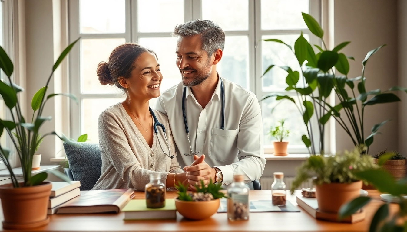 Naturopathie Prilly consultation with a practitioner in a serene environment