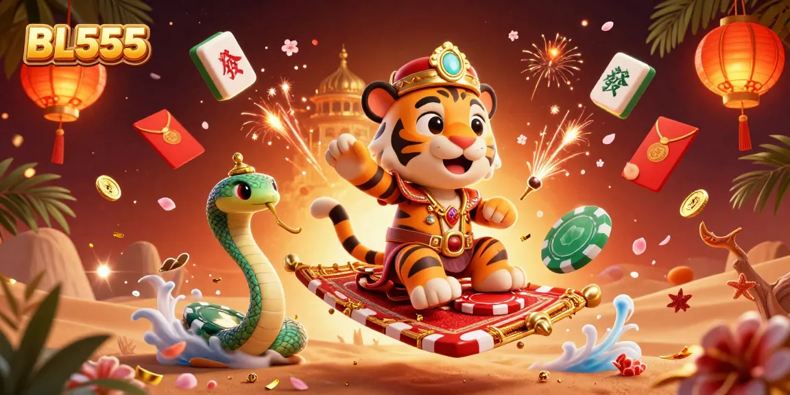 Experience the thrill of winning at BL555 with vibrant gaming elements in a stunning 3D illustration.