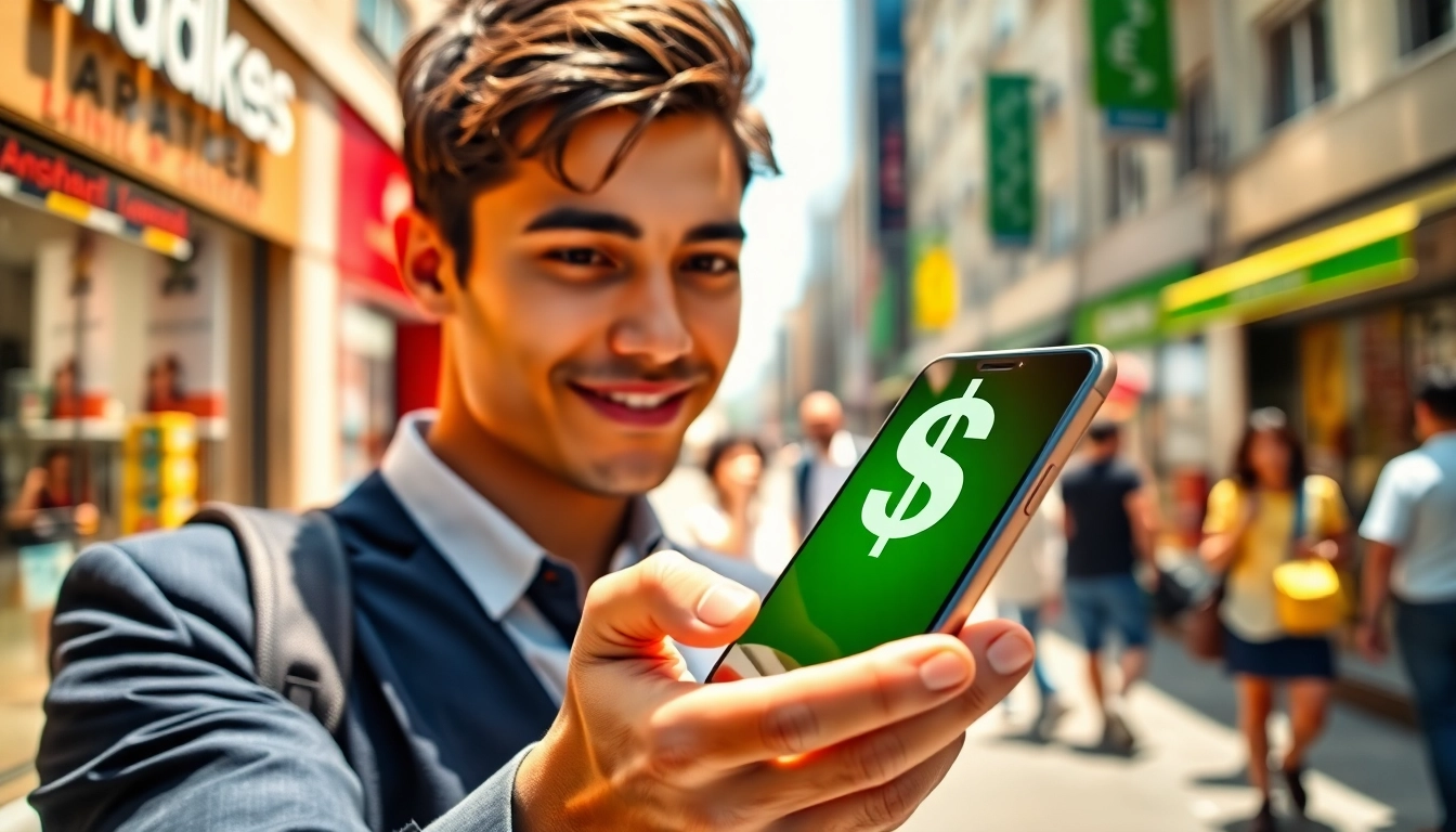 Fast Phone Cash symbolizing quick financial rewards from smartphone transactions.