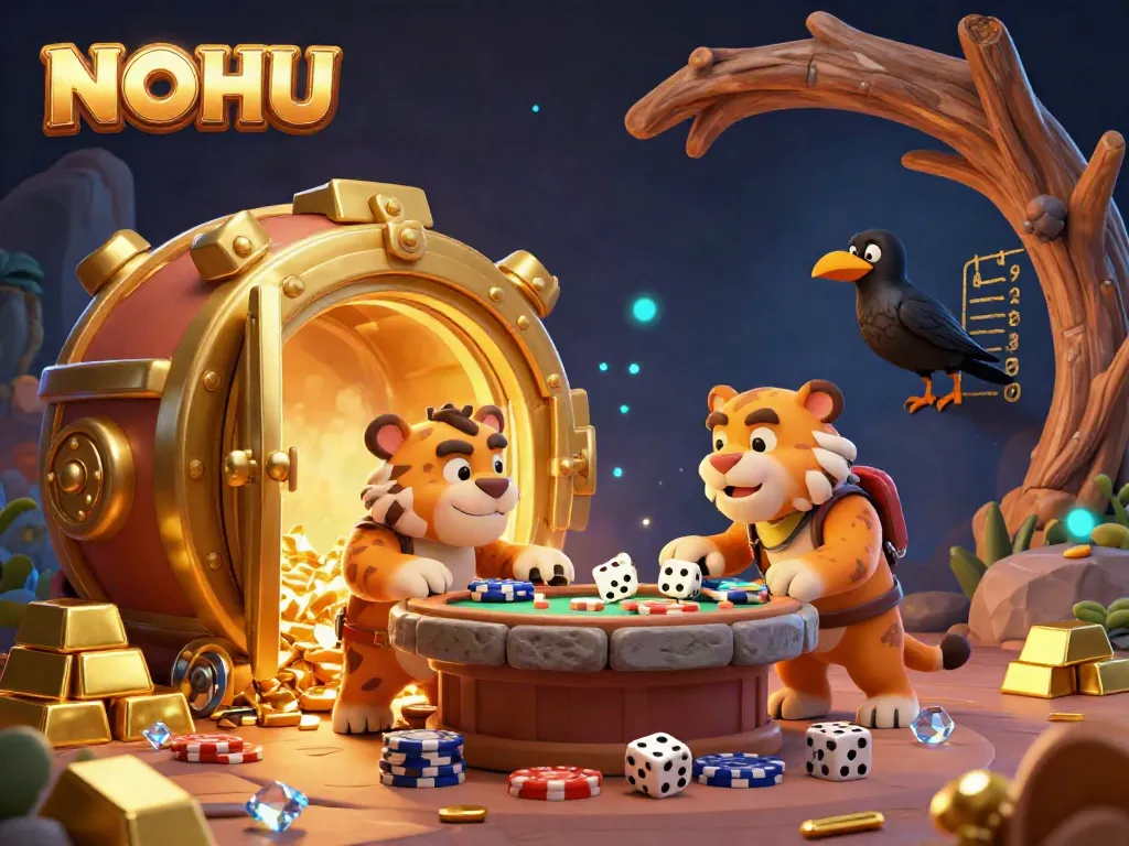 Experience winning moments at NOHU's vibrant casino with caveman and tiger duo. Play now!