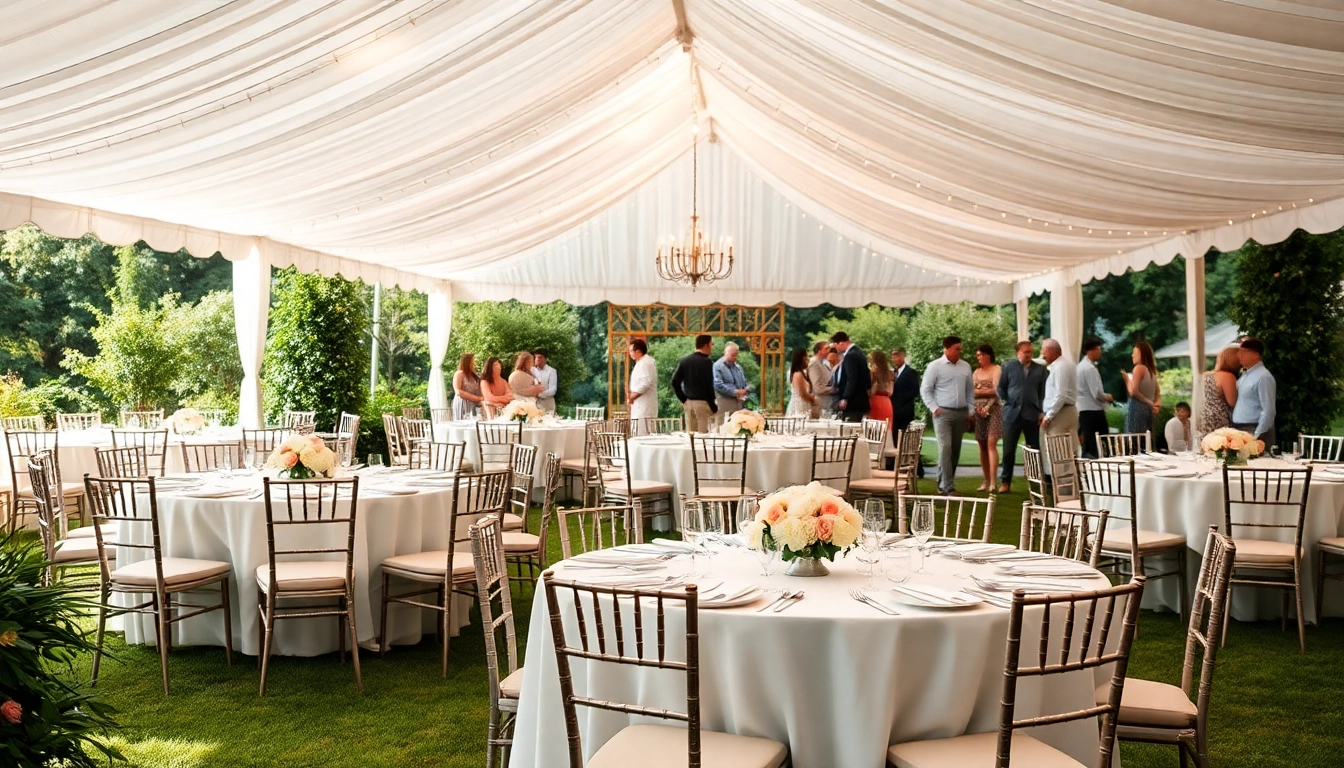 Arrange beautiful Wedding Tent Chair & Table Rentals for an unforgettable celebration.