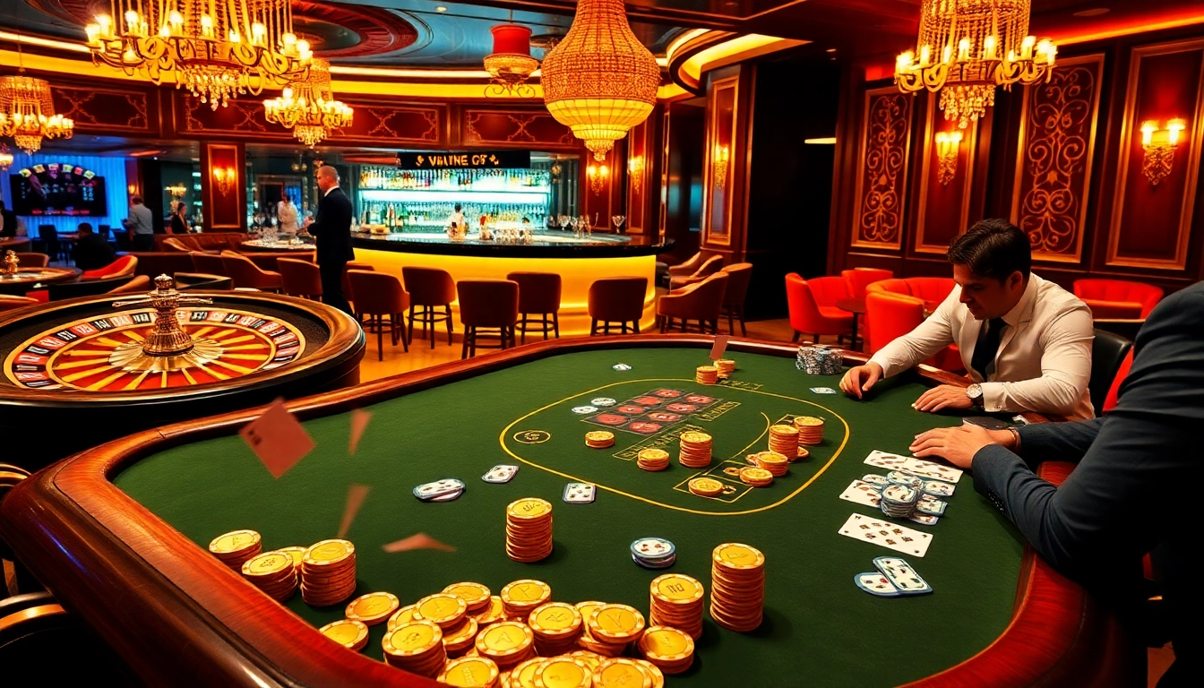 High-stakes players enjoying poker at 789club's luxurious casino table.
