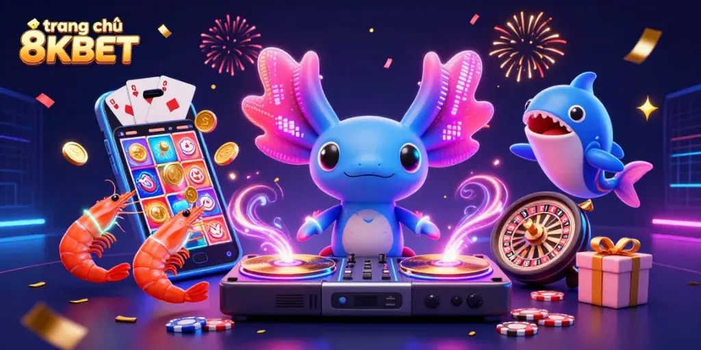 Bring the excitement to life at trang chủ 8KBET with a vibrant 3D gaming scene filled with fun.
